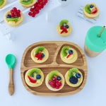 Load image into Gallery viewer, Toddler Bamboo Suction Plate - Pink/Blue
