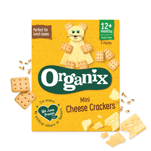 Mini Organic Cheese Crackers 4x20g