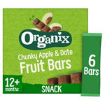 Load image into Gallery viewer, Chunky Apple &amp; Dates Fruit Bars 6x17g
