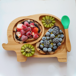 Load image into Gallery viewer, Bamboo Elephant Suction Plate - Pink
