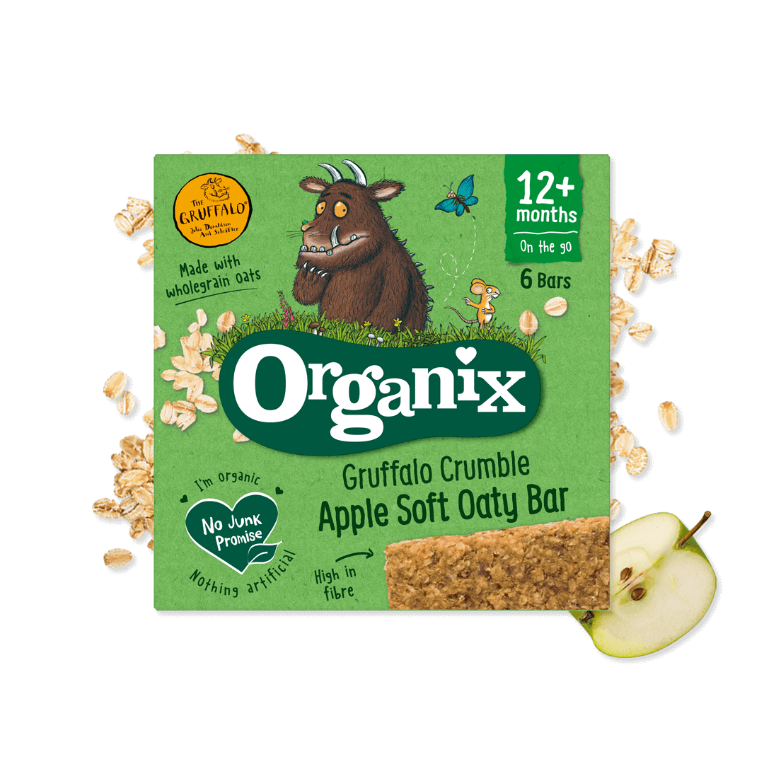 Organix Gruffalo Crumble Apple Soft Oaty Bars 6x23g
