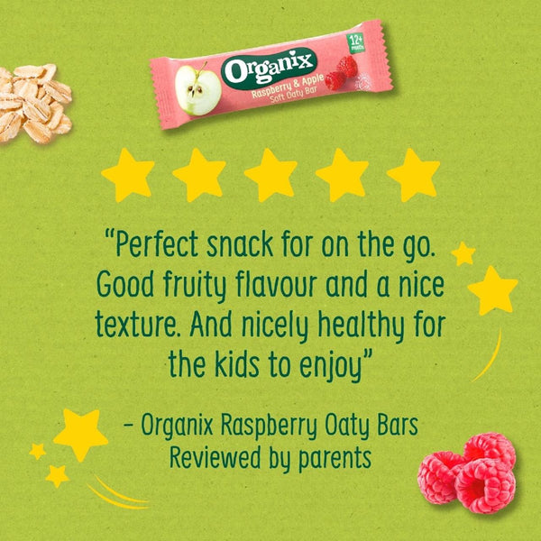 Organix Raspberry Raspberry & Apple Soft Oaty Bars – Bio Kids Qatar
