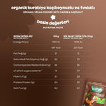 Load image into Gallery viewer, Organic Vegan Cookies with Carob and Hazelnut 55g
