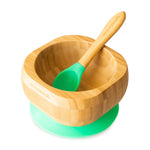 Load image into Gallery viewer, Baby Bowl and Spoon Set: Bamboo Suction Bowl with Spoon - 5 colours
