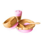 Load image into Gallery viewer, Bamboo Ladybird Mealtime Gift Set - Pink
