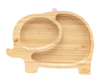 Load image into Gallery viewer, Bamboo Elephant Suction Plate - Pink
