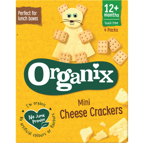 Case - 3 x Mini Organic Cheese Crackers